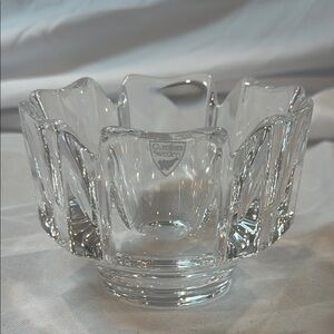 Orrefors Sweden CORONA Crystal Bowl Trinket Dish Candy Dish